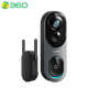 360 Video Türklingel 6Pro 5-Megapixel-Überwachung Smart Doorbell Elektronischer Kamelfisch Augentokla-Kamel-WLAN Mobile Remote-Videoanruf Standard 64G Karten + Kartenleser [neues Produkt] Video Türklingel 6pro (Panorama Ansicht)