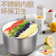 AN ZHI K yogurt machine commercial large capacity fully automatic sweet rice wine fermented glutinous rice and glutinous rice household multi-function homemade fruit enzyme fermentation machine fully automatic yogurt machine stainless steel 6L home professional yogurt machine