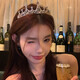 Half birthday crown tiara, eighteen-year-old coming-of-age ceremony sparkling diamond headband, marriage proposal, photo props, high-end hair accessories, silver princess crown