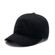 Men's hat with short brim, American retro trend, versatile all-season fashion baseball cap for women, Korean style peaked cap, trendy brand YSM-50 black, unisex (55-60cm) adjustable