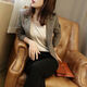 Clotho Rennie brand women's plaid blazer women's 2025 spring and autumn new style retro British style slim slim small suit coffee color 2XL