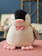 Zitong japonés pingüino muñeca peliconía linda colgante se llamará muñecas muñecas, pequeñas trompetas de cumpleaños regalos de cumpleaños para niñas pingüino negro [] llavero de 12 cm-no piso (se puede pellizcar