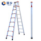 Guxiang Outdoor Ladder Warehouse Folding Ladder Herringbone Factory Ladder Thickened Anti-Slip Construction Site Stairs Widened and Reinforced 3 Meters High