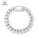 Aido Diamond Platinum Cuban Bracelet Men's Domineering Thick Solid PT950 Platinum Horsewhip Bracelet Recommended Bracelet Length Selection Clean Hand Circumference +2CM