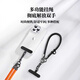 Jingji mobile phone lanyard wrist strap rope hanging piece mobile phone case key chain rope high-end outdoor anti-theft rope prevent loss male and female mobile phone artifact stone black model 8mm thick + patch