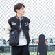 JANSPORT杰斯伯单肩包男女休闲单肩包 黑色 47M5008