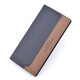 Shuguoer (Shu Guo er) Herren Brieftasche Herren Langer Modestil kontrastierende Farbe Jugend Weiche Brieftasche Mehrere Kartenanzug Tasche Neue Brieftasche Schwarz schwarz