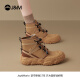 Happy Mary (J/M) Martin Boots Women's Women 2025 Spring New Outdoor Bounge Boots Британский стиль толстые желтые сапоги не ударили.