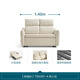 
Lin's Home Small Living Room Folding Sofa Bed Dual-Use Internet Celebrity Fabric Pulling Bed Lin's Wood Industry TBS391 [Cream White] Double