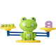 Kinderbalance Frosch Digitales Frühschulunternehmen intellektuelle Entwicklung Babys kleiner Frosch über 3 Jahre alte grüne Frosch + 38 Gewichte + 10 digitale Versandbestellbox