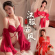 A long love ancient style tempting chiffon skirt palace belly band sexy style cos Hanfu embroidery clothing couple stimulating sm alternative couple room fun underwear 9922-Dream back to the Tang Dynasty
