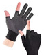 Teegegg-Radfahren im Freien im Außenhandschuhe Anti-Rutsch-Leck-Mountain-Straßenradfahrrad-Reitausrüstung Zwei-Finger-Finger-Touchsbildschirm Dünne Handschuhe Schwarzer Zwei-Finger (Zwei-Doppel-Set)