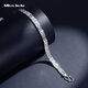Miss JuJu platinum bracelet for men, fashionable pt950 platinum snake pattern chain, trendy men's wide face, thick and versatile bracelet, weight 14.59 grams, length 18cm, thickness 5.4mm