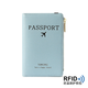 Gumuni Travel Passport Certificate Protection Fall Anti-Diebstahl-Bürsten RFID Multifunktion tragbarer ID-Ordner Anti-Scan Universal Ticket Clip Advanced Schwarz