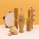 XingBeixiang Kindergarten Orff Percussion Instrument Manuel Ensemble de journaux d'enseignement Aids Board de haut-parleur Sand Hammer Tambourine Triangle Double Iron En haut-parleur Small Musical Musical Instrument Log 13 pièces (sac de rangement)
