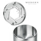Moderne Lifel Lifel moderne moderne créatif personnalisé en cendrier tendance en acier inoxydable en acier inoxydable fermé cendres volantes anti-vol Gift masculin en acier inoxydable personnalisé style glossy (grand)