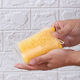 Wood pulp cotton scouring pad dishwashing sponge block water-absorbing magic wipe cleaning powerful decontamination kitchen dishwashing pot sponge wipe 5 pieces