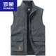 Romon Vest Men's New 2025 Spring и осень-лето много кармана-жилетки.