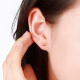 Zokai 18K rose gold earrings plain gold earrings romantic love earrings E01373