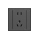 SIMON switch socket E3 series fluorescent gray 86 type power wall wall panel package electrician list five-hole socket