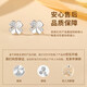 GLTEN four-leaf clover sterling silver 999 earrings women's earrings pendant ring temperament 2025 new birthday gift for girlfriend and wife