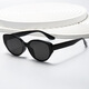 NOUVEAUX CATS HEURS HEURS HEET BLACK FIGNES DE PANDA SASHA Sasha Lunettes de soleil rétro européennes et américaines pour femmes verres anti-ultraviolets ultraviolets