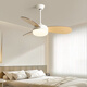 
Weather vane modern simple children's room small fan light imitation wood grain home bedroom dining room ceiling fan light frequency conversion silent fan light frequency conversion 36-684A black-wood leaf boom full spectrum + light conversion remote control