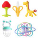 Baby Deer Teething Glue Stick Baby Manhattan Hand Ball Bite Toy Silicone 4 Can Be Boiled for 6 Months Hand Ball + Fawn