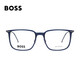雨果博斯（HUGO BOSS）光学眼镜框男女款修饰脸型超轻方框近视眼镜架1484 DTY 56mm