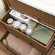 
Interactive space drawer storage box imitation rattan wardrobe transparent storage box clothes underwear home dormitory plastic finishing box storage cabinet 9717 large size 3 floors width 56.8 depth 39 height 62