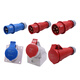 Chint aviation industry plug and socket three-phase electricity 380v high power 32a male and female butt connector waterproof 16a 5-core 32A coupler/380V