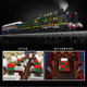 Eisenbahn Fernbedienung Elektrometerbahnen Dampfzug versammelte Bausteine ​​für Jungen und Mädchen Kinderspielzeug Neujahrsgeschenk 12002CX Passagierzug Expansion Box Statisch statisch