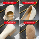 Agsdon Mary Jane shoes women's versatile one-legged small leather shoes women's bean shoes soft sole shoes 523084 beige 38