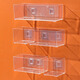 Yonghuan Acrylic Storage Box Hanging Desktop Storage Box Wall-mounted Acrylic Transparent Narrow Strip Mobile Phone Remote Control Station 4877. U-Operation Transparent Basket - 1 medium length (with two Cs