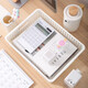 Interactive Space Office Desktop A4 Documento de papel Caja de almacenamiento Cesta de almacenamiento cosmético Juguetes de cocina Organice grandes libros de plástico de canasta de almacenamiento y artículos de almacenamiento de escombros Canasta de almacenamiento 1098 Rosa, Longitud 30 Ancho 13 Altura 8.7