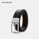 COACH brand direct supply men's belt double-sided cow leather belt 3.8CM black CQ023 New Year gift