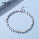 TTMIX Platinum Ball Bead Bracelet PT950 Platinum Transfer Beads Women's Hand Jewelry Real Gold Buddha Beads Bracelet 4.9-5.1g 16+3cm Thick 3.0mm