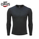 Hotchillys Red Chili automne et hiver 8K Sous-vêtements pour hommes Grincer coll rond épaissis épaissis d'alpinisme chaud ski blessant fonction antibactérienne HCA9909 gris M