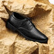 Zapatos de cuero foninou para hombres usuarios para hombres jóvenes trabajos de negocios casuales zapatos de trabajo de estilo británico