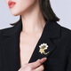 Qlady flower corsage brooch, high-end female brand, high-end pin accessories, National Day and Mid-Autumn Festival birthday gift for mother