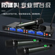 Depusheng Professional Wireless Microphone One à quatre Performances de performance Conférence de conférence en direct KTV Singing Anti-Interference Fréquence Modulation Goosenck Collar Us Microphone 100 mètres DR688 DR688 4 Conférence