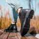 Gao GEs hochhöhenverstärkende Martin Boots Herren Retro High-Top Herren-Arbeitsstiefel Outdoor Echtes Leder unsichtbarer innerer Höhenstiefel schwarz 6,5 cm 0731287ga 37