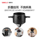 Simelo Deutsch Shimeille Hand-Cranking Bohnenschleife Kaffeebohnenschleife kleine Keramikkernhandbuch Kaffeemaschine Set 9-Gang Bohnenschleife + 304 Hand-Fill-Topf + 304 Filter