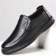 
Yichi (EGCHI) leather shoes for men's business casual toe-layer cowhide shoes for driving shoes for men J6628 black 44