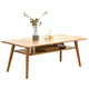 Xiangmuyu solid wood coffee table combination simple modern small apartment Nordic simple small coffee table side table living room furniture solid wood coffee table