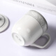 Yiyi ceramic medium lid cup 300ml mug with lid office meeting meeting reception tea cup water cup