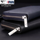 Sept Wolf Wallet Men's Long Leather Men's Men's Ballet Mobile Sac Mobile Multi-carte Business Youth Business Trend Black [Numéro standard]