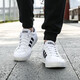 Adidas new men's shoes sneakers summer low-top cushioning and anti-slip casual canvas shoes breathable and lightweight AW3889/small white shoes 42