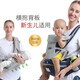 KOIBABY婴儿背带腰凳前抱后背式多功能透气款背婴带可横抱使用轻便透气 灰色多功能