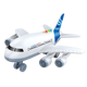 Tatanice para aviones para niños juguetes historias de educación temprana sólida y avión de inercia ligera El modelo de aeronave de gran simulación abre un regalo del día del estudiante